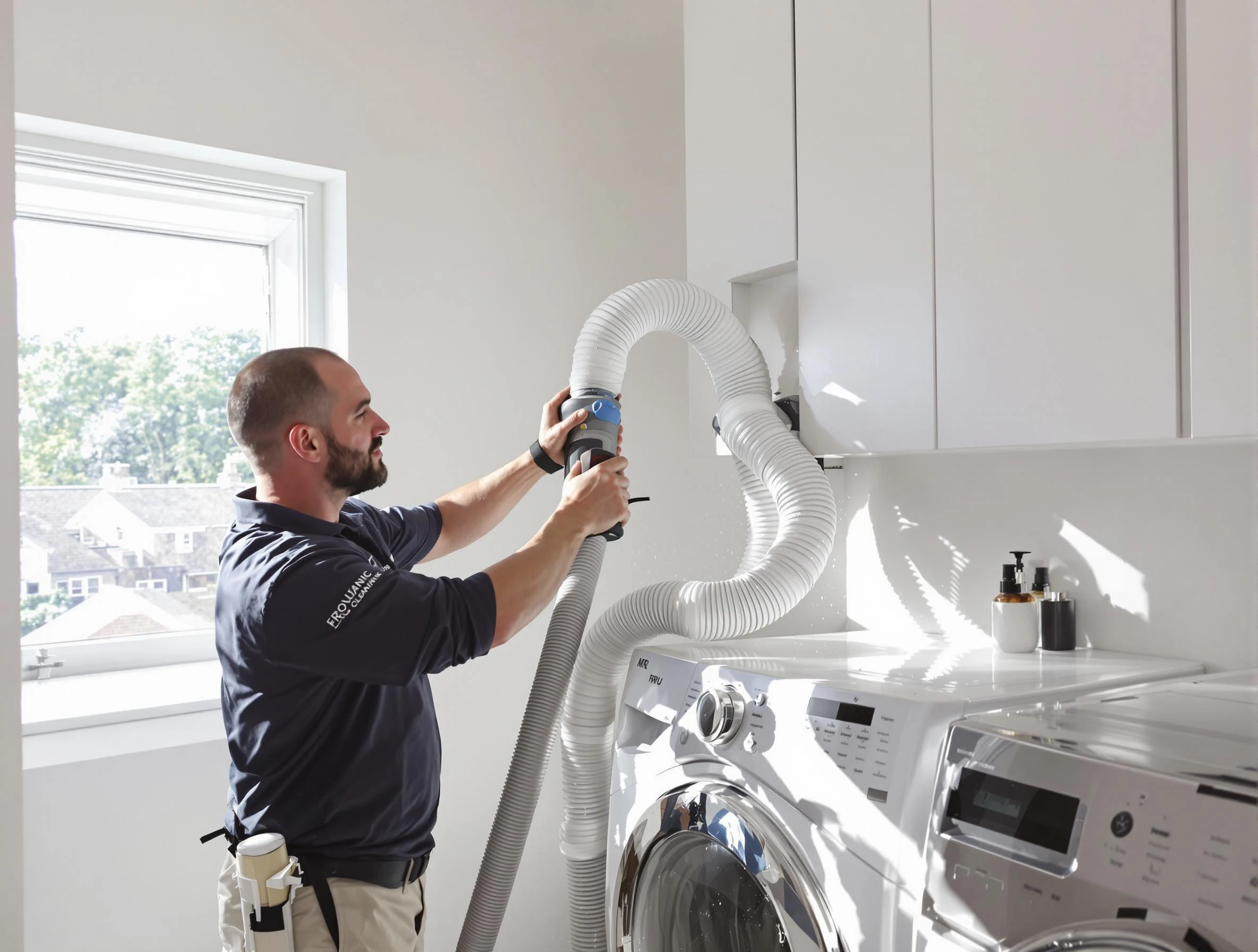 Certified South Strabane Dryer Vent Cleaning technician performing dryer vent cleaning in South Strabane